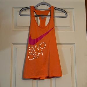 Nike Swoosh Orange tank size xs